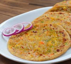 Mix Paratha With Pickle