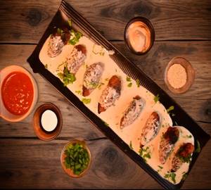 Veg Fried Afghani Momos [8 Pieces]