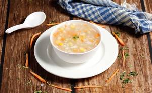 Veg sweet corn soup