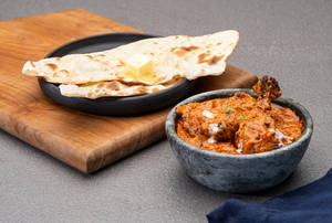 Butter Chicken Masala With Butter Naan