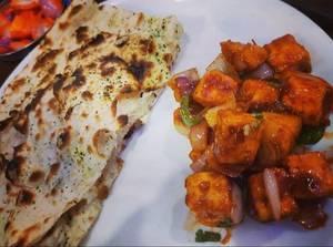 Paneer Chilli (2 Pc) + Butter Naan (1 Pc)