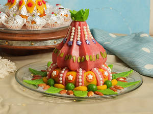 Kaju Modak Cake (1 Kg)