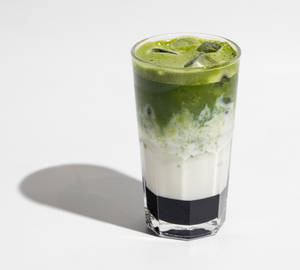 Blueberry Matcha Iced Latte