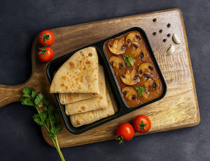 Mushroom Masala - ROTI Meal