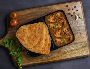 Mushroom Masala - PARATHA Meal