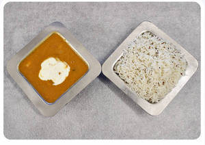 Jeera Rice With Paneer Makhani