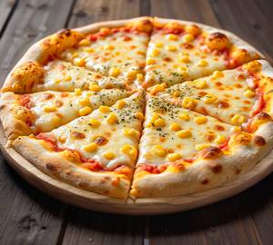 Sweet corn pizza