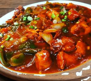 Chilli chicken with gravy [6 pieces]