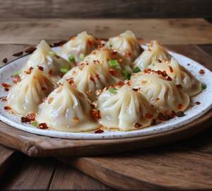 Peri Peri Veg Steam Momos