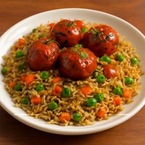 Veg Manchurian Fried Rice