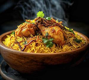 Tandoori chicken dum biryani
