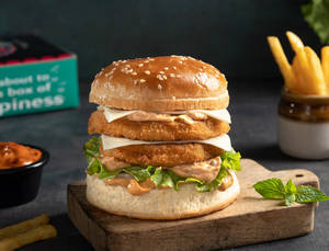 Double Decker Veg Burger                                                            