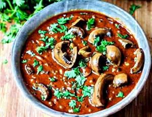 Mushroom Chilli Gravy
