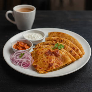 Gobi Paratha with Large Tea