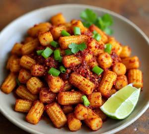 Baby corn chilli dry