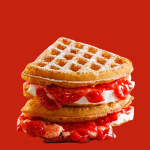 Strawberry Cream Cheese Waffle