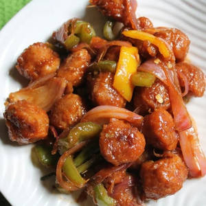 Chilli Garlic Soya Chaap