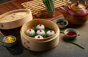 Creamy Spinach & Corn Dim Sum