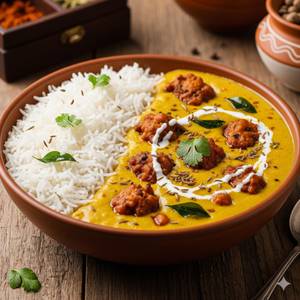 Kadhi Pakoda + Rice Bowl