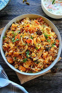 Veg Biryani (with Raita)