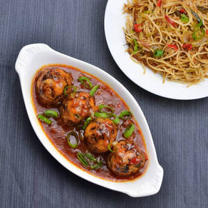Veg. Noodle + Manchurian