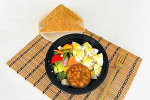 Egg n tossed Fajita Bean Brekkie