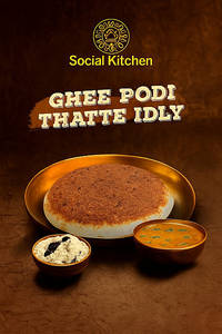Ghee Pudi Thatte Idli[o]