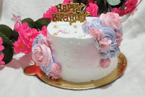 Eggless vanilla cake 450 g