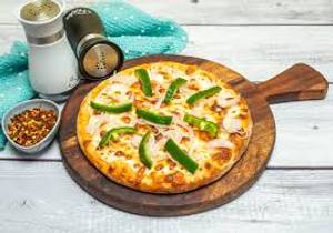Onion capsicum pizza
