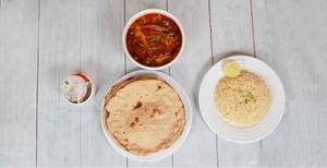 Dal tadka + 4 Roti + Rice + Salad + Aachar