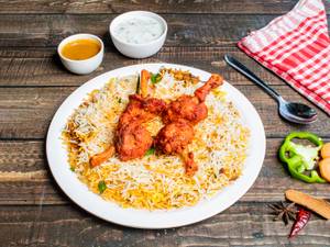 Chicken lollipop biryani