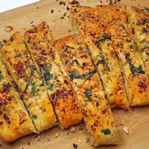 Laden Garlic Breadsticks