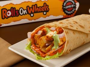 Spicy Chipotle Paneer Kathi Roll