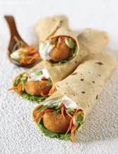 Aloo tikki wrap