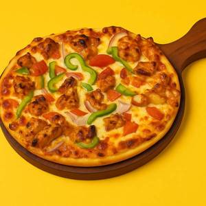 Chicken tikka pizza