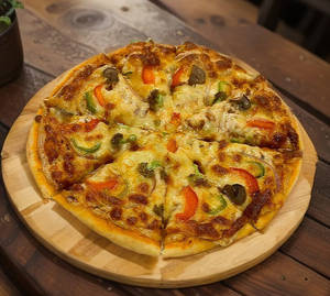 Popo's Veggie Delight Pizza