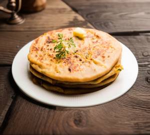 Radish matar paratha