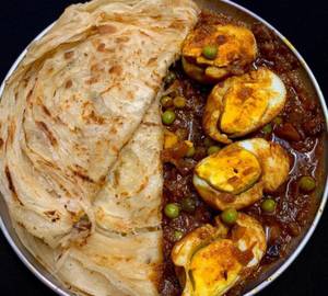3 Porotta +  Egg Curry