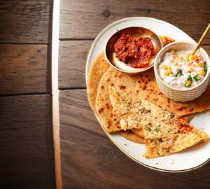 Radish paneer paratha