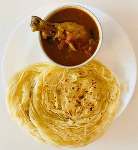 3 porotta +  chicken curry