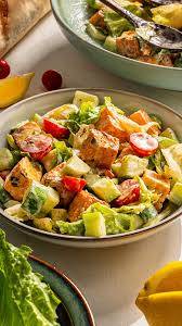 Grilled cottage cheese ceaser salad