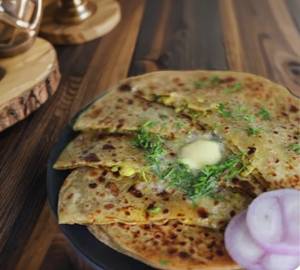 Vegetable Paneer Stuffed Layer Paratha 