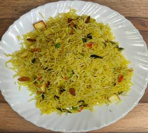 Kesar pulao with raita