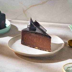 Veg Baked Chocolate Cheesecake