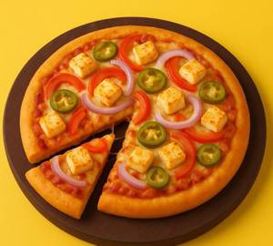 Paneer butter masala pizza