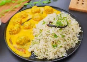 Kadai Chawal Thali