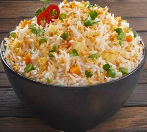Veg Burnt Garlic Fried Rice