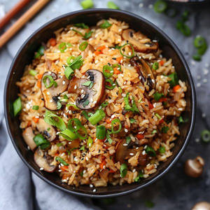 Mushroom Sezwan Rice