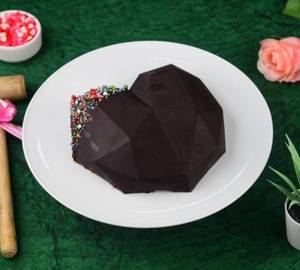 Dark Chocolate Pinata Heart Cake [Egg]