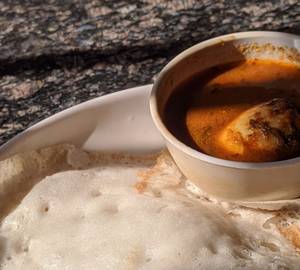 3 Appam + Egg Curry